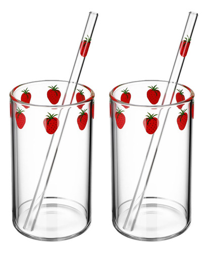 2 Juegos De Vasos Para Zumo De Fresas Can Glasses