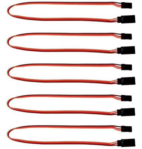 12 300mm Jr Style Servo Extension 5 Pack Apex Rc Products 10