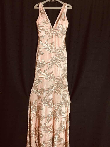 Vestido Lentejuela Rosa Importado