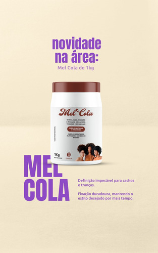 Kit Ativador Cachos Mel Natural 1l E Mel Cola 500g - Trihair
