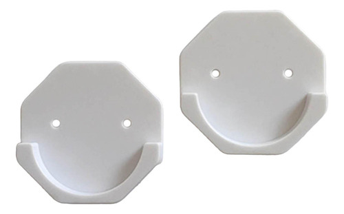 2 Set De Ganchos Adhesivos Para Barra De Cortina En 2 Piezas