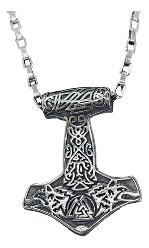 Mjolnir Martillo De Thor Vikingo Plata 4 Cm 16 Gr Art 1647