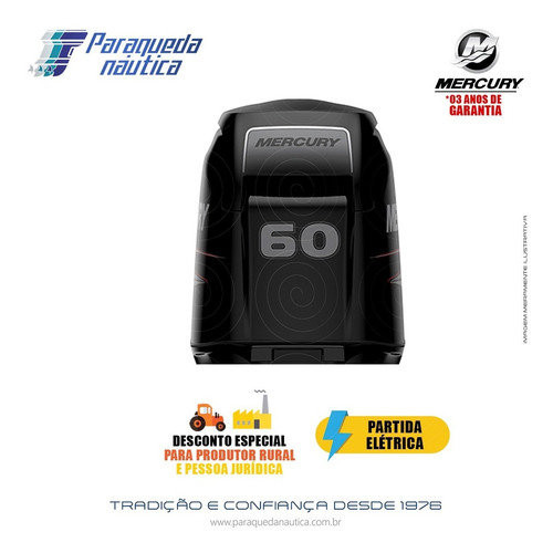 Motor De Popa Mercury 4 Tempos 60hp Elpt Efi