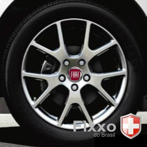 Imagem 9 de 9 de 4 Calotinhas Miolo Tampa Roda Fiat Toro Black Jack