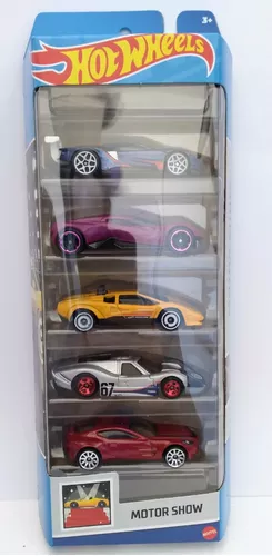 Carrinho Hot Wheels Pack Com 5 Original Mattel Motor Show