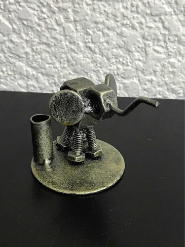 Lapicero Elefante Hecho De Chatarra