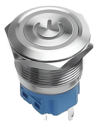Interruptor Push Button Impermeable 19mm Na / Nc Luz 12-24v