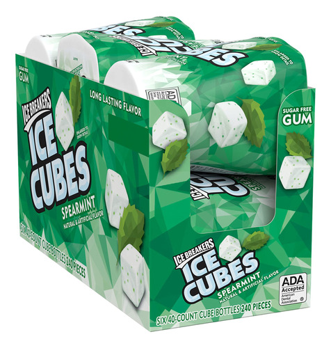 Ice Breakers Ice Cubes - Goma De Mascar Sin Azcar Con Sabor