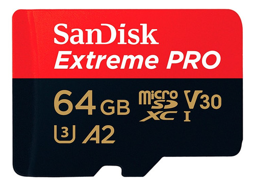 Memoria Micro Sd Sandisk Extreme Pro 64gb De 200mb/s- Tienda