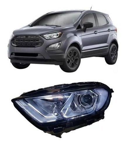 Optica Ford Ecosport 2017 2018 2020 Lupa Led Original Izq