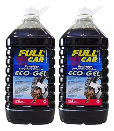 Silicona Revividor De Cubiertas Eco Gel X2 Full Car 5 Litros