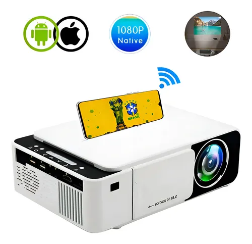 Projetor EDF T6 Led Android Wifi 3500 Lumens Usb Hdmi Vga
