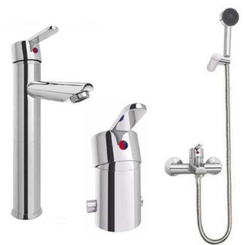 Combo Monocomandos Peirano Bilbao Lavatorio + Bidet + Ducha 