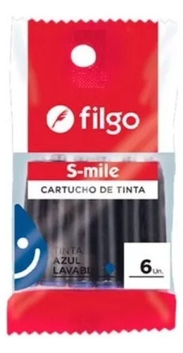 Cartucho Para Lapicera Cortos Pack X 6 Unidades 