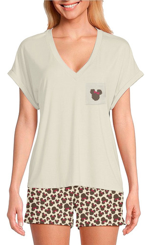 Pijama Mujer Disney Minnie Conjunto Playera Y Short