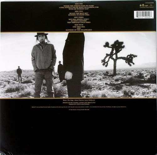 Imagen 2 de 4 de Vinilo U2 The Joshua Tree / Re Edición Remasterizado