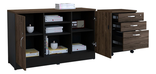  Gabinete 2p Y Archivador 3c -home Office