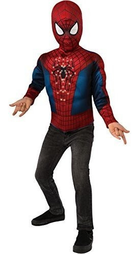 Traje De Fibra Optica Spiderman Top Child