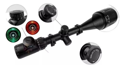 Luneta 6.24x50 Aoeg Riflescope Tampa Flip + Parasol S/juros