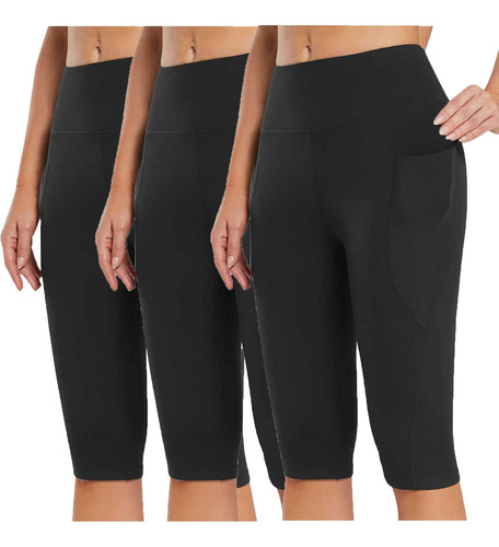 Leggings En Forma De T Para Mujer, Hasta La Rodilla, De Tall