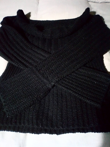 Sweater / Pulover Negro Lana - Talle S