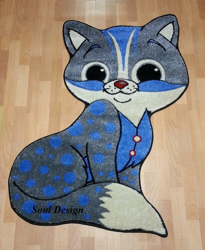 Carpeta Alfombra Infantil Premium Con Relieve Gatita Soul