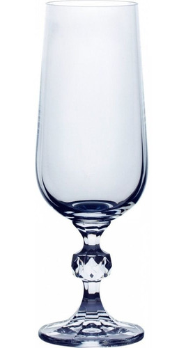 Juego De Copas Champagne X 6 Cristal De Bohemia Claudia