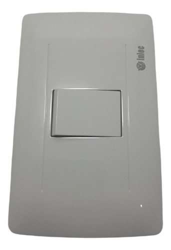 Imagen 1 de 1 de Apagador Interruptor Sencillo De Lujo Color Blanco