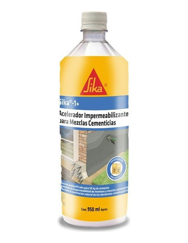 Sika 1 Aditivo Impermeabilizante Para Mezcla 950 Ml