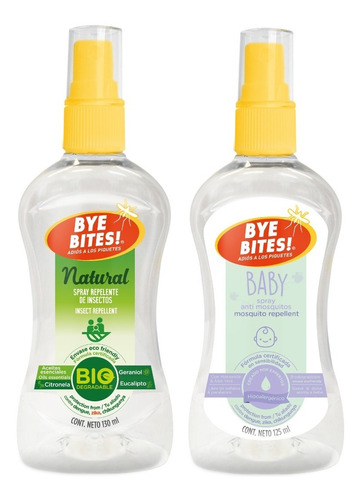 Duopack Spray Repelente Natural + Spray Repelente Baby