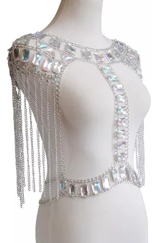 Accesorios De Bikini Sexy Con Cadena Corporal Para Mujer