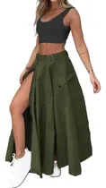 Comprar Conjunto 2 Peças Cropped E Saia Com Fenda Fashion Moda 2024