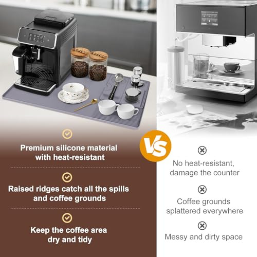 Tapete De Café De Silicona, Grueso Tapete De Café Con Almoha