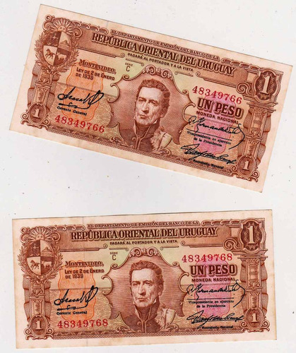Brou 1 Peso (1939) Variante Difícil 10.iii.24 Nº Alto