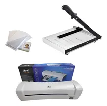 Comprar Termolaminadora Frio\u002Fcaliente + Guillotina A4 + Micas Carnet