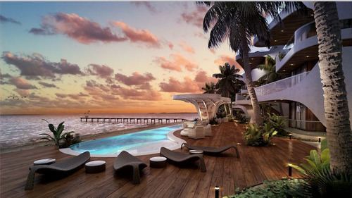 Departamento, Acceso A La Playa, Alberca Frente Al Mar, Pool