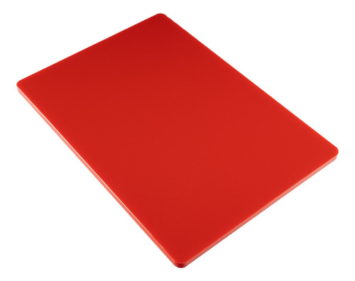 Tábua Placa De Corte Profissional Cozinha Lisa 25x35cm Cor Vermelha