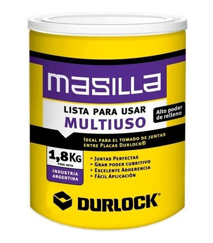 Masilla Multiuso Durlock - 1.8kg