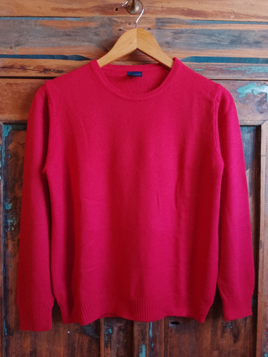Sweater Mujer Liso Rojo