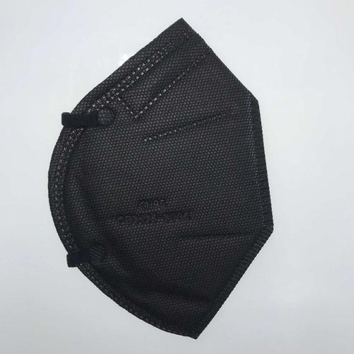 Imagen 2 de 3 de Kn95 Mascarillas Negro Caja10pz Cubrebocas Certificados