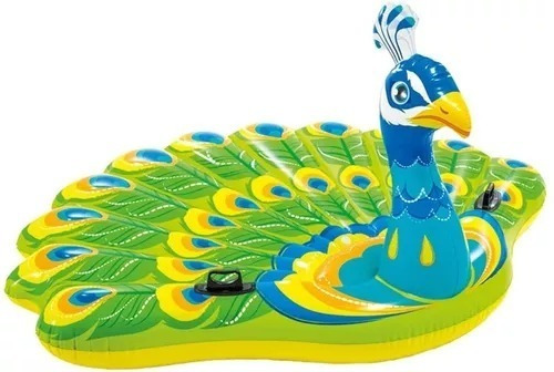 Salvavidas Inflable En Forma De Pavoreal Para Alberca