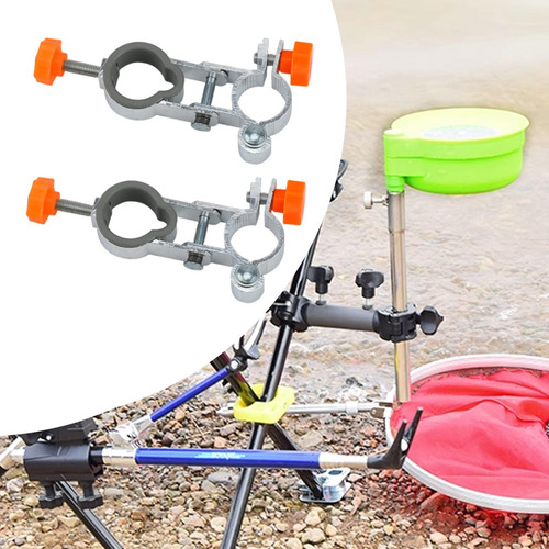 2 Piezas De Soporte Para Sombrilla De Silla De Naranja