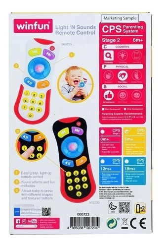 Imagen 4 de 6 de Juguete Control Remoto Luces Y Sonidos Win Fun 0723-nl