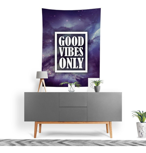 Imagem 1 de 3 de Tecido Decorativo Decoração Tactel Interto Externo Good Vibe