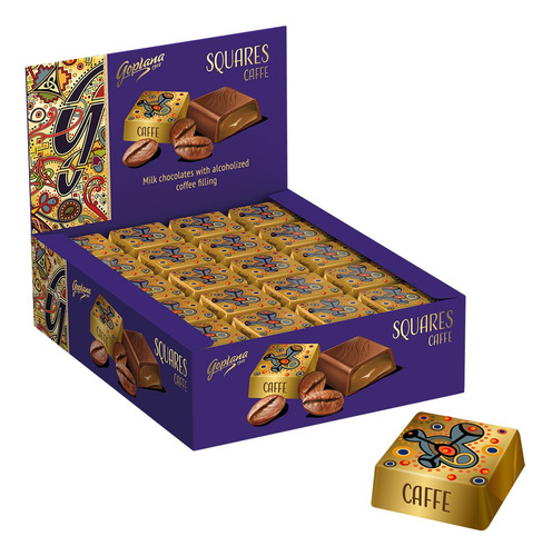 Imagen 5 de 7 de Pack 4 Cajas Bombones Goplana 1kg Pist+café+almen+choco
