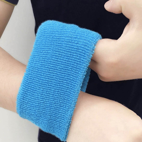 Cxsm 10 Par Muñequeras Sudor Microfibra Algodon Gym Pulsera