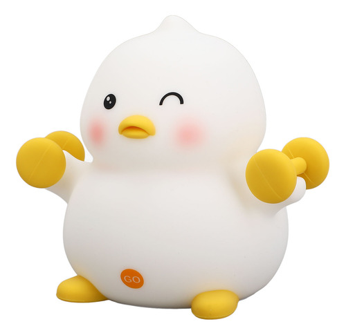 Pat Innovador Duck Bean Nursery Night Usb De Silicona De 3 M