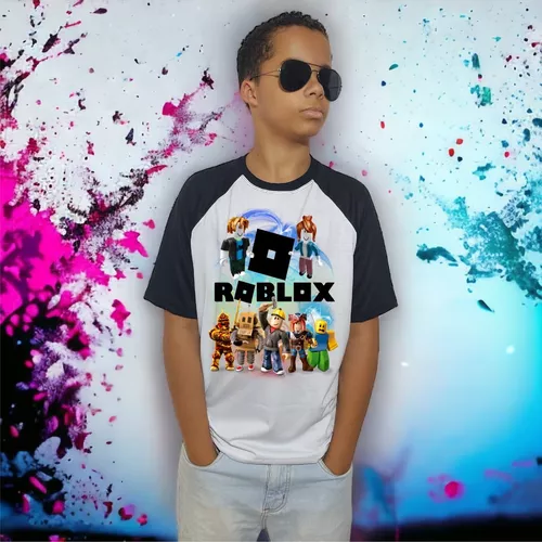 Camiseta Raglan Roblox Manga Longa