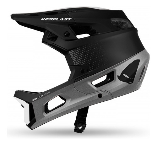 Casco Defcon One Ufo Enduro Mtb Dh Downhill Bici Full Face Color Negro Talla M - 57-58 Cm