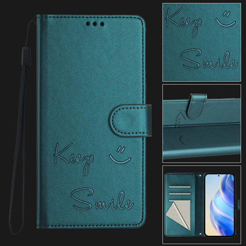 Funda De Piel Con Forma De Cara Sonriente Para Motorola Edge 60 Fusion/edge 60, Lápiz Capacitivo Con Bloqueo Rfid, A Prueba De Golpes, Tipo Cartera